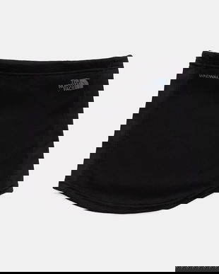 The North Face fular împletit Windwall culoarea negru, uni, NF0A8CHSJK31