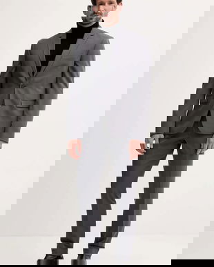 Lindbergh costum culoarea gri, uni, 30-606900