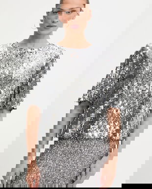 Aniye By bluză culoarea argintiu, uni, 181509