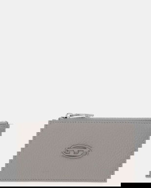 Diesel portofel de piele HISSU EVO HISSU EVO culoarea gri, X10299.P0685