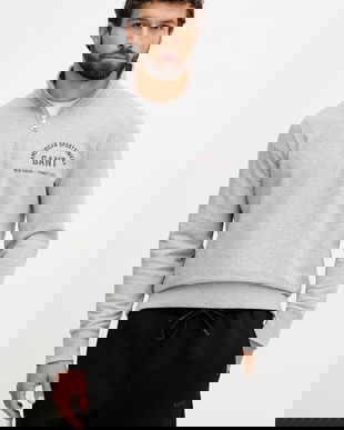 Gant bluză culoarea gri, cu imprimeu, 2067091