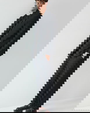 Medicine pantaloni culoarea negru, drept