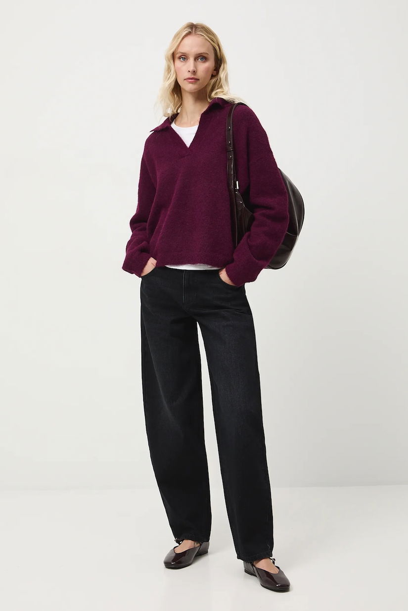 Medicine blugi din bumbac culoarea negru