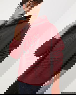 Medicine bluza culoarea portocaliu, cu glugă