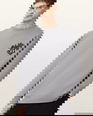 AllSaints hanorac de bumbac ORLANDO culoarea negru, uni, M058NB