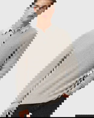 AllSaints pulover din amestec de lână ASPEN culoarea gri, light, M095KB