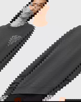 AllSaints hanorac de bumbac TRIP culoarea gri, cu imprimeu, M024ND