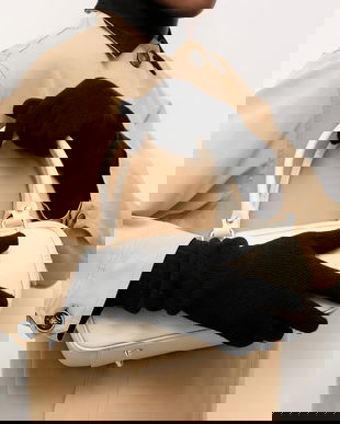 Answear.LAB manusi de lana culoarea negru