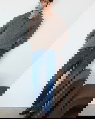 Medicine jeansi culoarea albastru marin