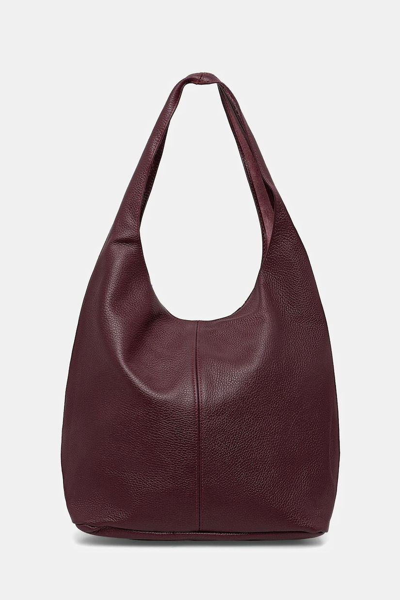 Answear.LAB poseta de piele culoarea bordo