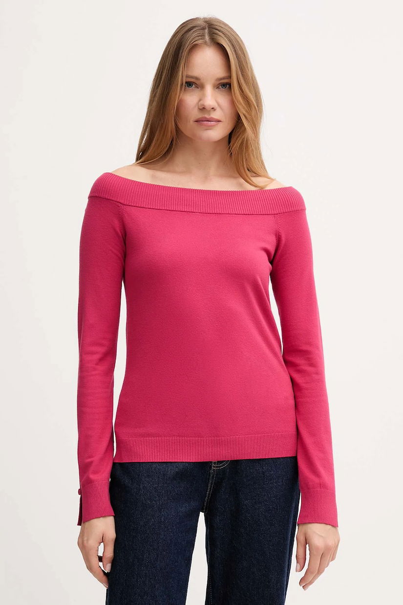 United Colors of Benetton pulover culoarea roz, light, 1W2AD10E0