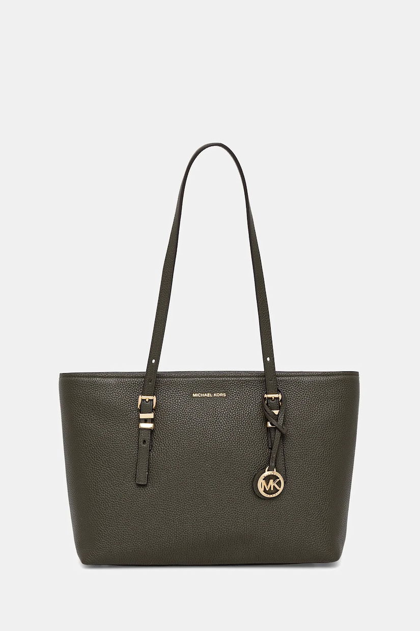 MICHAEL Michael Kors poșetă de piele QUINN culoarea bordo, 30T5GQNT2L