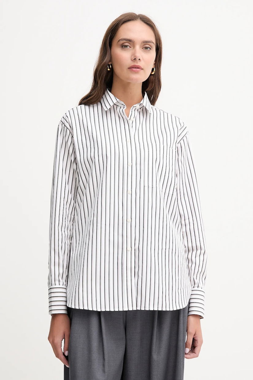 Lacoste cămașă din bumbac culoarea verde, cu guler clasic, relaxed, CF0215