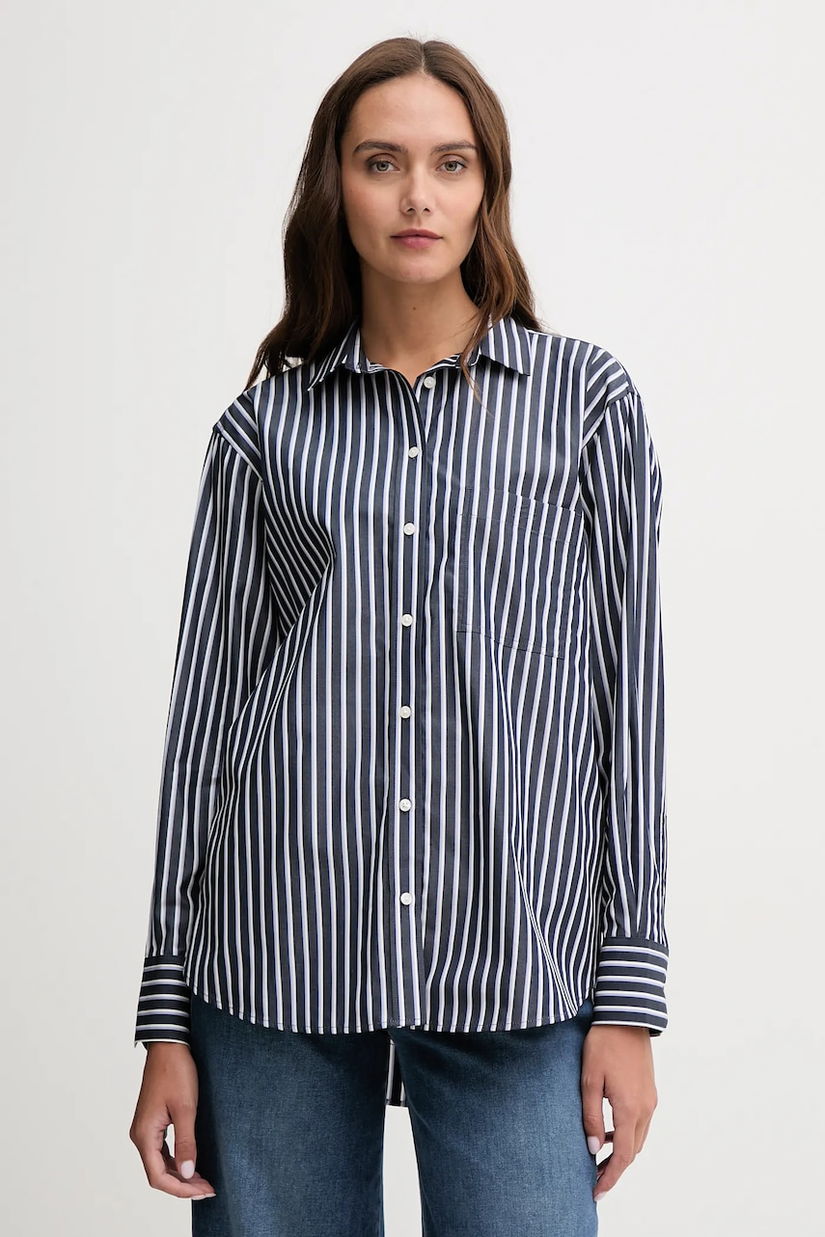 Lacoste cămașă din bumbac culoarea verde, cu guler clasic, relaxed, CF0215
