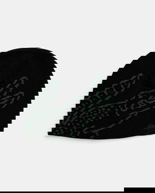 Lacoste căciulă de lână culoarea negru, de lână, din țesătură unia, RB3021