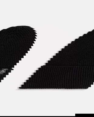 Marc O'Polo căciulă din bumbac culoarea bleumarin, din țesătură unia, M29502201116