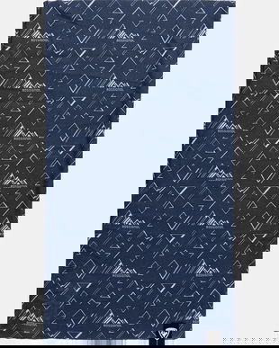 Rossignol fular împletit Rossi culoarea negru, cu imprimeu, RLNMH11