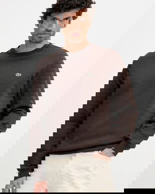 Lacoste bluza culoarea negru, neted