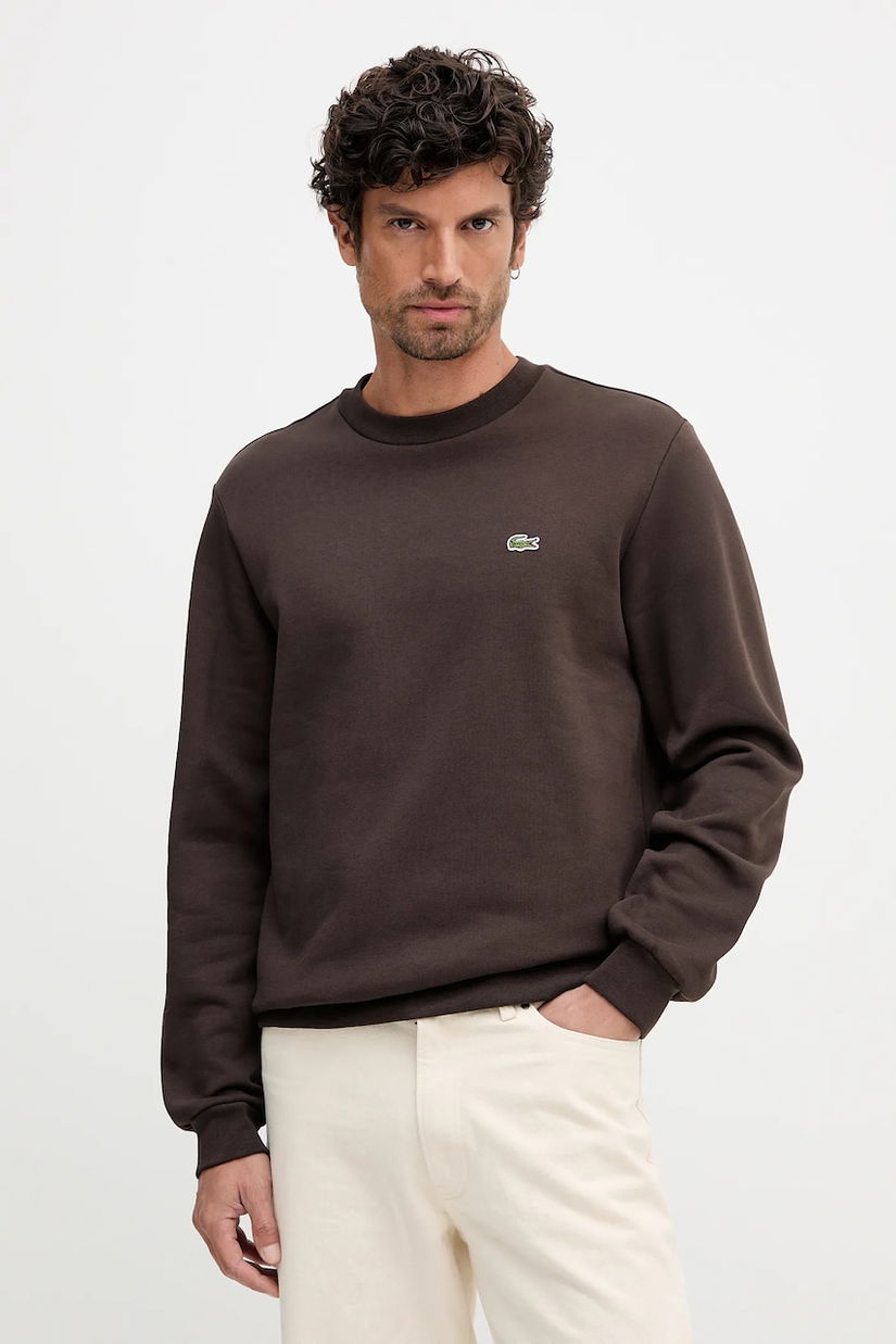Lacoste bluza culoarea negru, neted