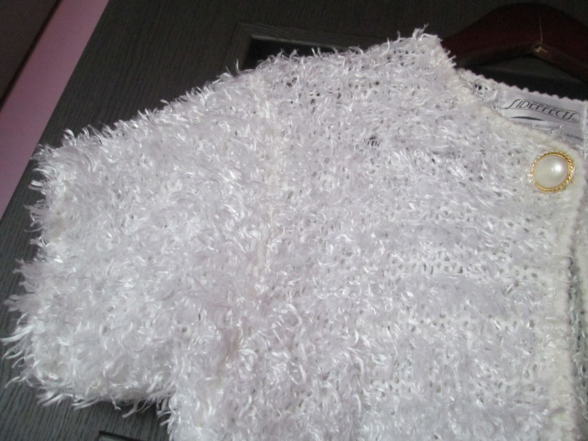 blezer alb pufos elegant  S/M