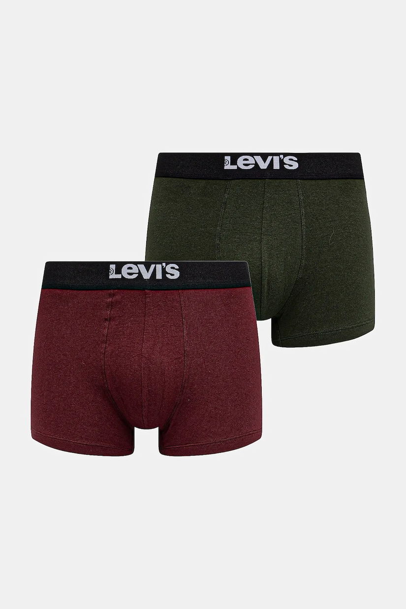 Levi's boxeri 2-pack culoarea verde, 37149-1224