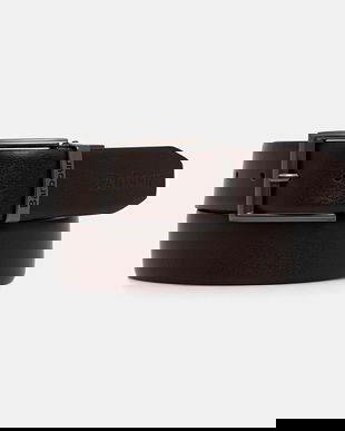 Barbour curea de piele cu două fețe culoarea negru, MAC0481