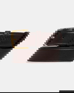 Barbour curea de piele culoarea maro, MAC0482