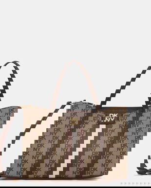 Dkny poșetă NURI culoarea bej, R53A6M11