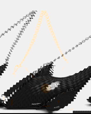 Aldo poșetă culoarea negru, MOR.001