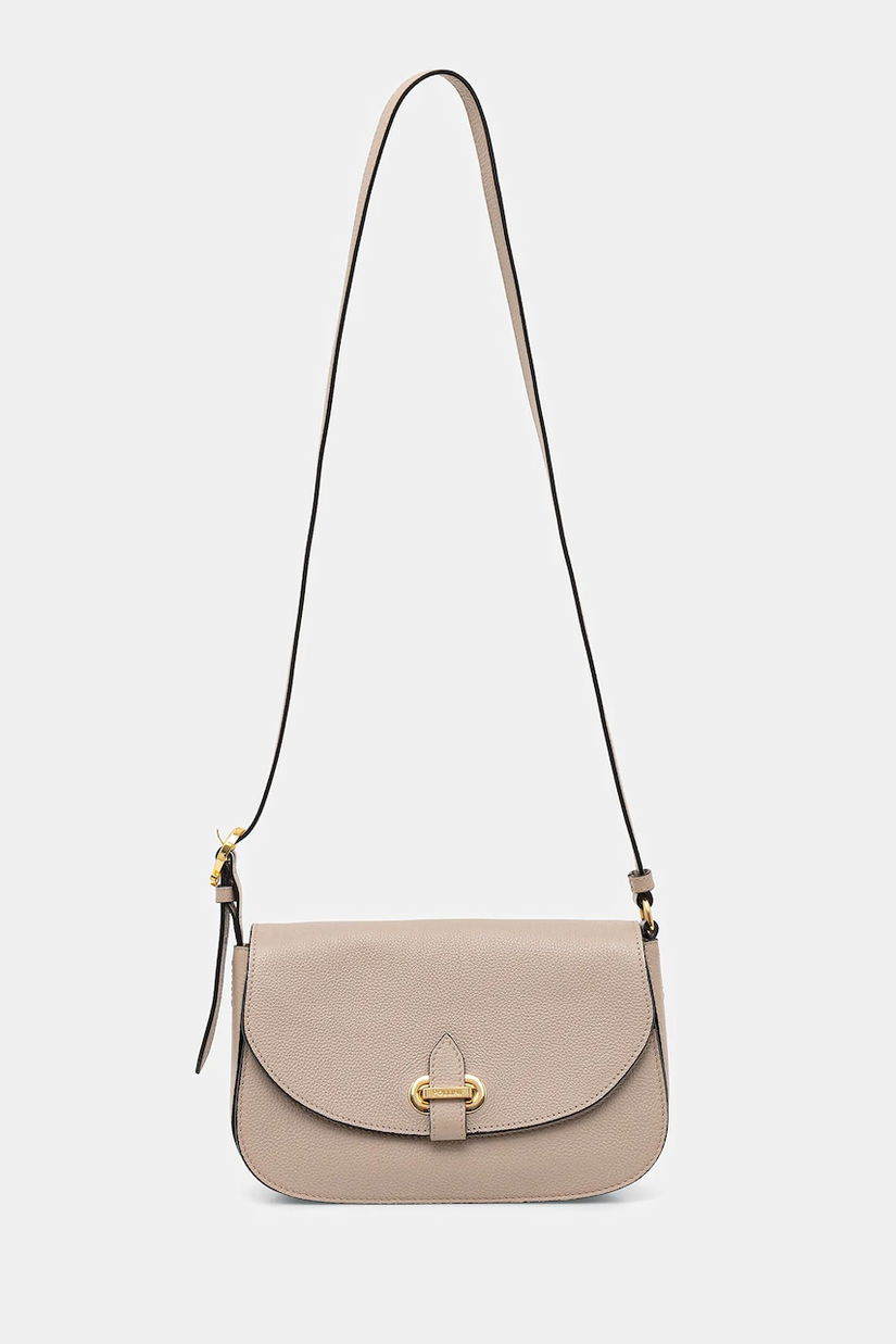Pollini poșetă de piele culoarea bej, PC4404PP0N QC0