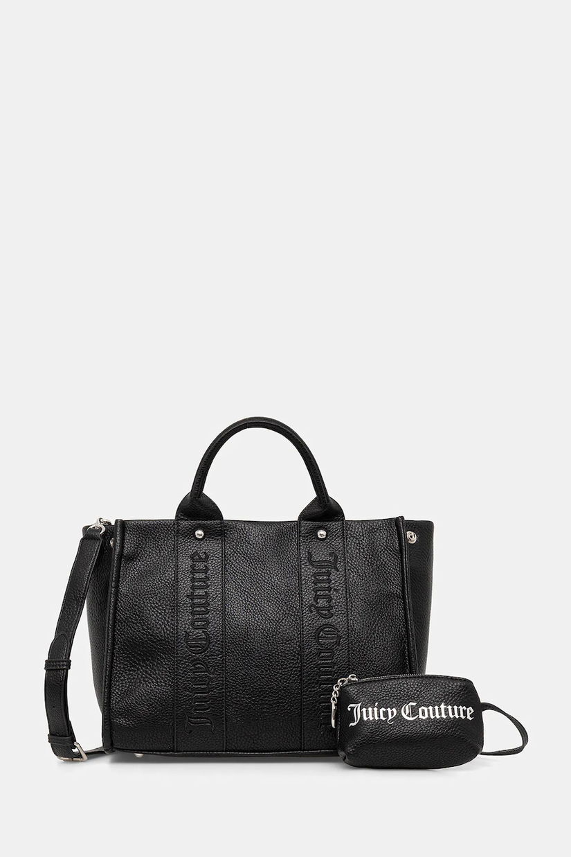 Juicy Couture poșetă Iris Embroidery culoarea negru, BIJIR8946WVP