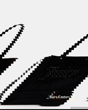 Juicy Couture poșetă Iris Velvet culoarea negru, BIJIR8942WC9