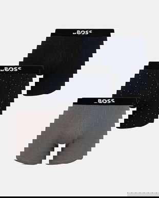 BOSS boxeri 3-pack culoarea negru, 50549856
