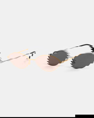 Ray-Ban ochelari de soare culoarea auriu, 0RB3757