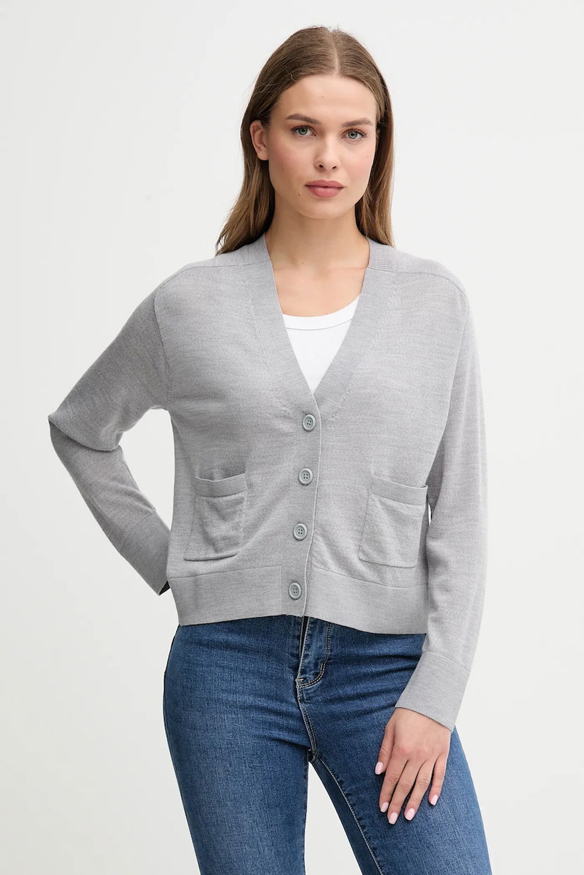 United Colors of Benetton cardigan din lână culoarea negru, light, 11AHD604R
