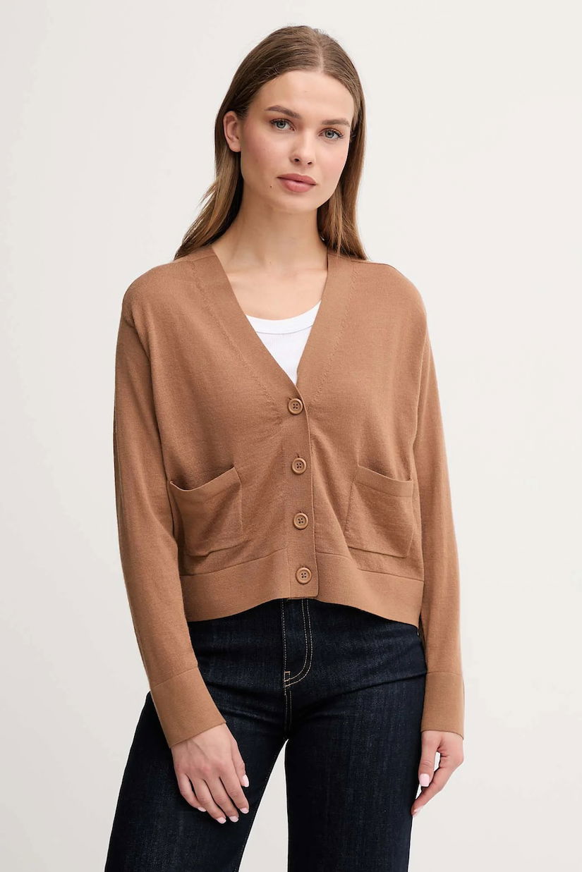United Colors of Benetton cardigan din lână culoarea negru, light, 11AHD604R