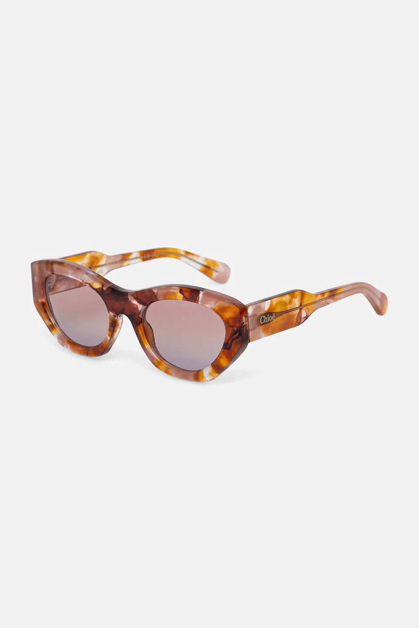 Chloé ochelari de soare culoarea maro, CH0220S