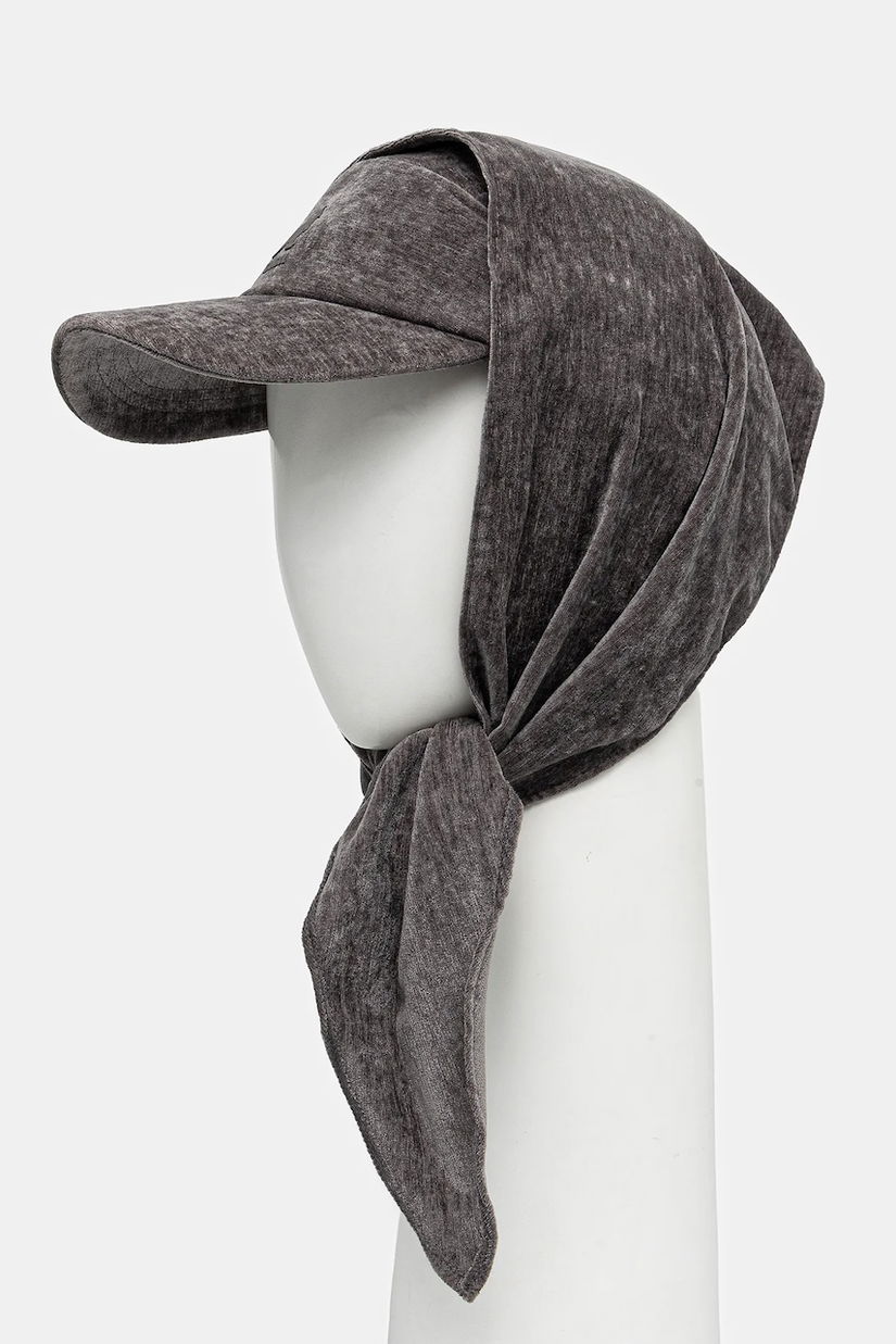 Kangol șapcă VELVET DRAPE 5-PANEL culoarea gri K5475.CH011