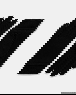 BOSS mănuși cu lână culoarea negru, 50551611