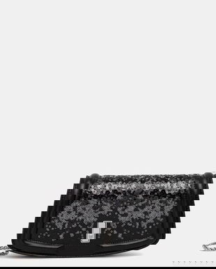 BOSS poșetă de piele culoarea negru, 50552155