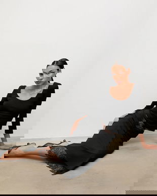 Answear.LAB fusta culoarea gri, midi, drept