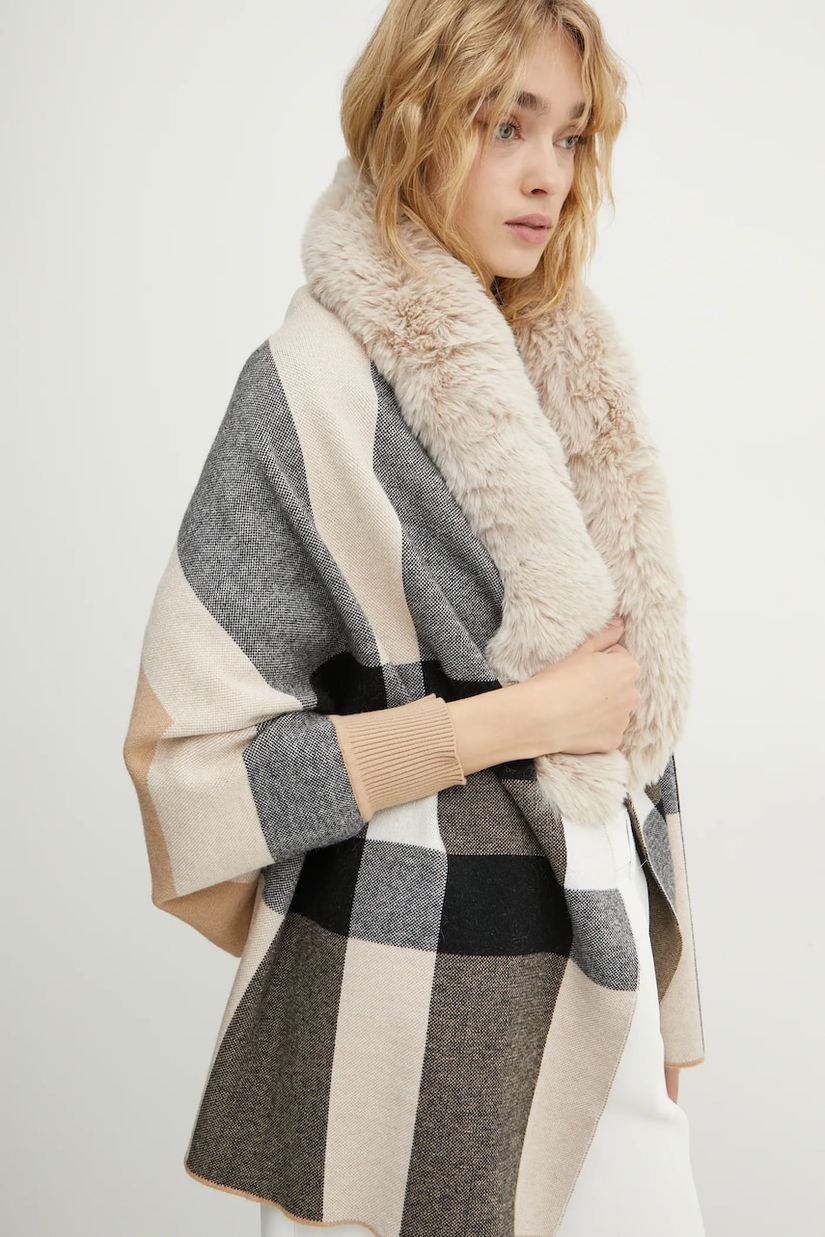 Morgan poncho 5TOUNE culoarea bej, light, 5TOUNE