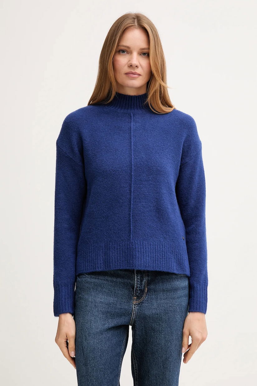 Pepe Jeans pulover din amestec de lână cu turtleneck, PL7000032