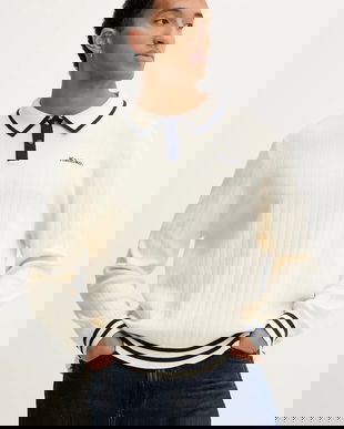 Kaotiko pulover de bumbac culoarea bej, light, AR013-01-E002