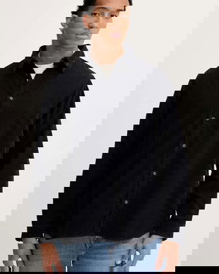 Diesel cămașă din velur S-SIMPLY-AJFQ culoarea bleumarin, cu guler clasic, regular, A19384.0AJFQ