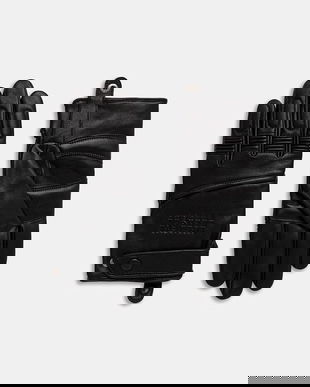 MM6 Maison Margiela mănuși de piele x Agnelle culoarea negru, SH2TS0003.M07014.900