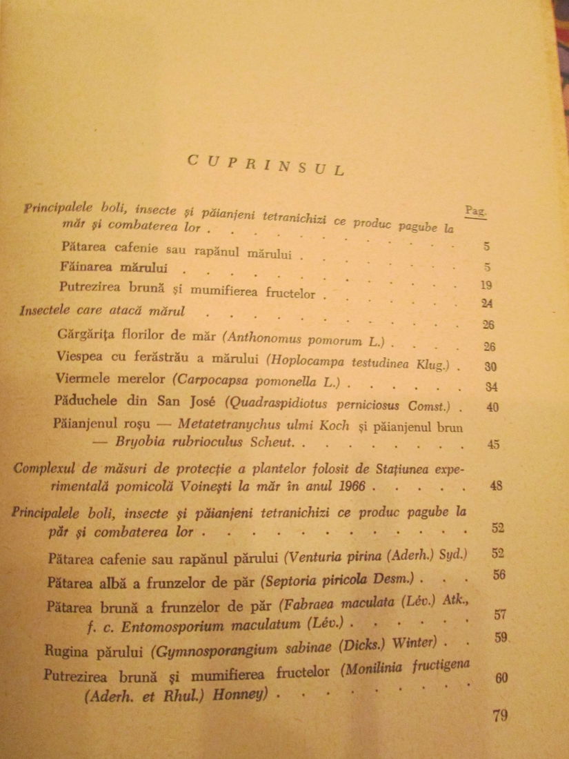 1968 Combaterea principalelor boli si daunatori