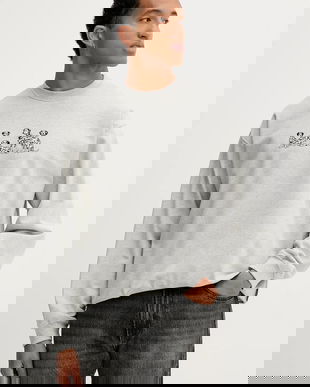 Kaotiko bluză culoarea gri, cu imprimeu, AR053-01-G002
