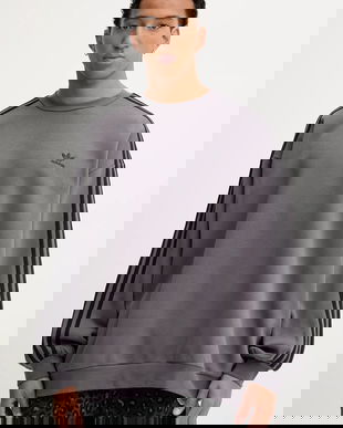 adidas Originals bluză Adicolor culoarea violet, cu imprimeu, JY1402