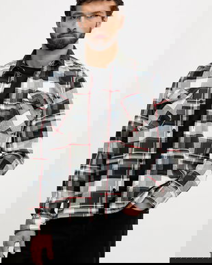 Barbour cămașă din bumbac GRASMOOR culoarea verde, cu guler clasic, relaxed, MSH5646